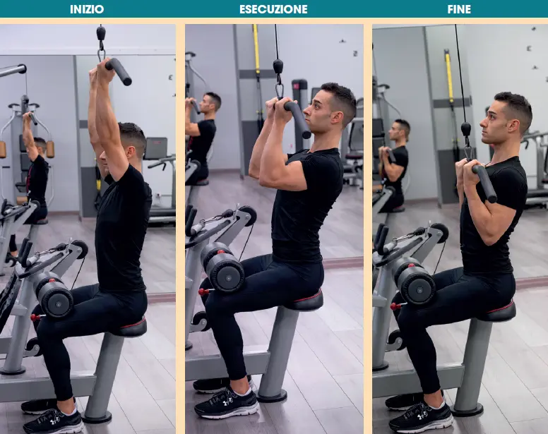 Lat machine presa inversa