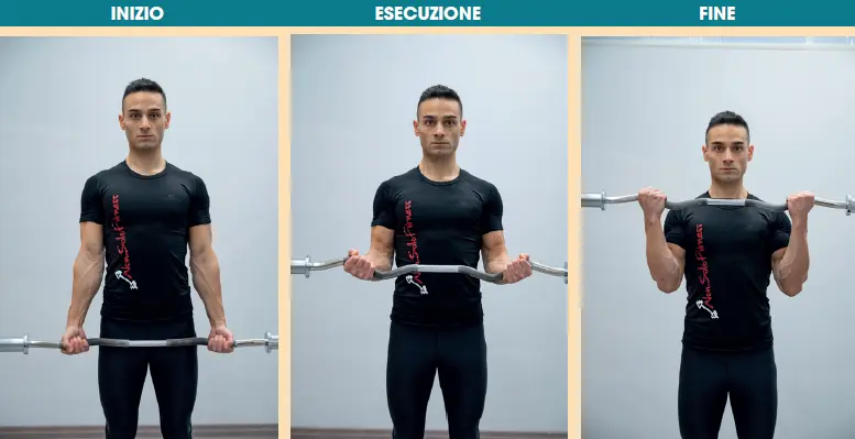Curl con bilanciere